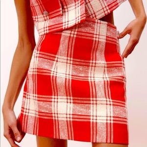 NET Zara Textured Weave Mini Skirt